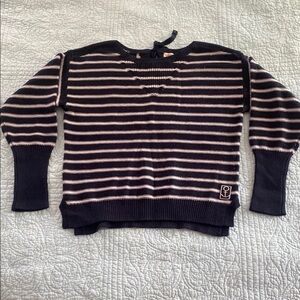 Extra Fine Merino Wool Sweater with Bow Detail